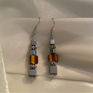 Metallic earrings